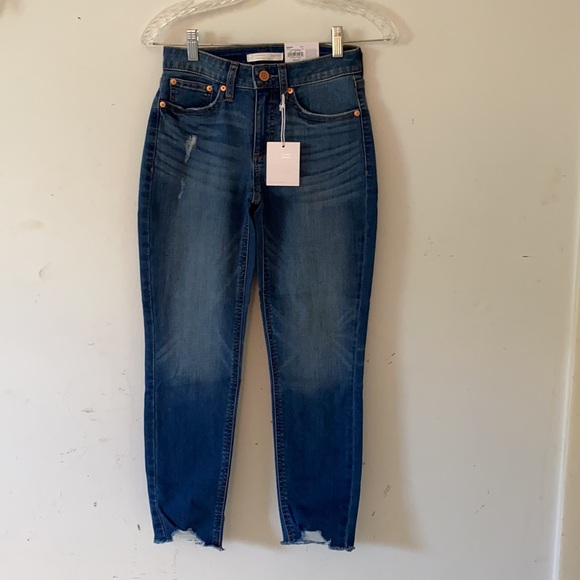 LC Lauren Conrad | skinny crop mid rise jeans - Picture 2 of 16